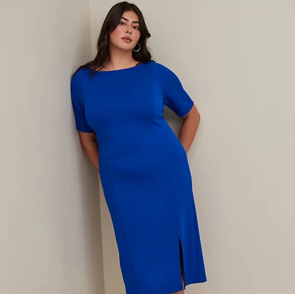 MIDI STUDIO CUPRO BODYCON DRESS